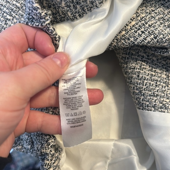 Loft Tweed Oversized Bomber Jacket Relaxed Fit Size Small - Picture 8 of 9